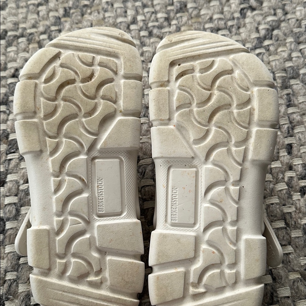 Birkenstock Slide on Clog with Strap in Eggshell (Birki Flow) - Picture 11 of 15
